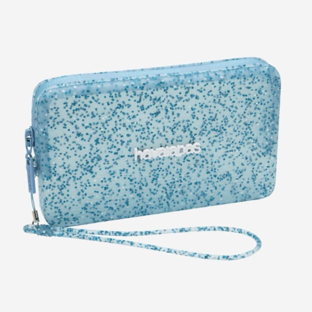 Havaianas Mini Glitter Blue Wristlet